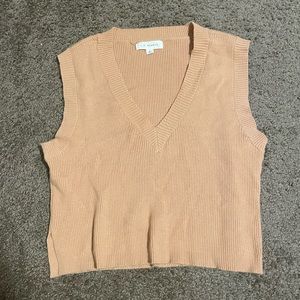 Cropped sweater vest